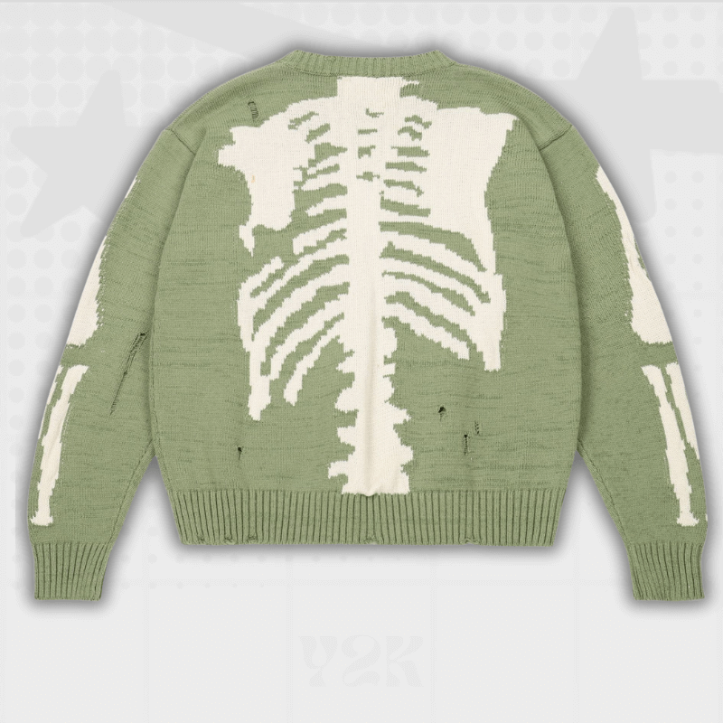 Skeleton Sweater Y2K