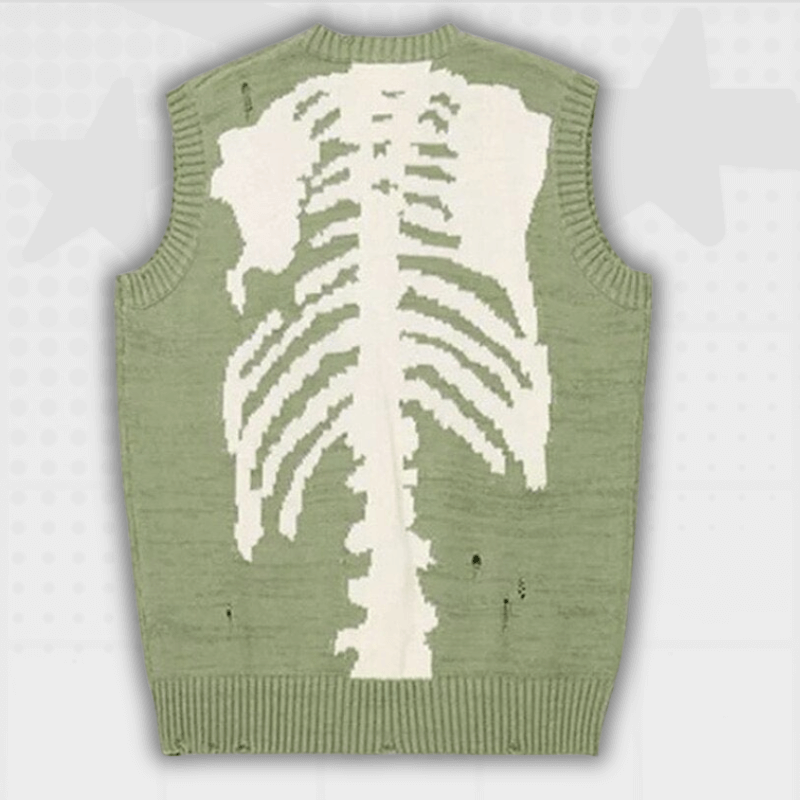 Skeleton Sweater Y2K