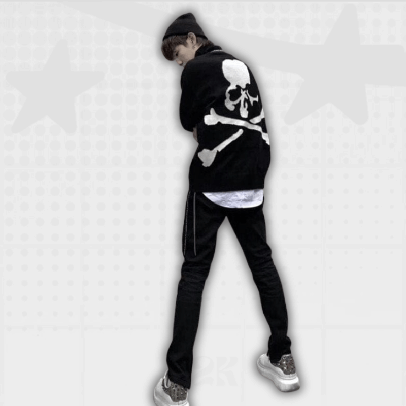 Skull Sweater Y2K