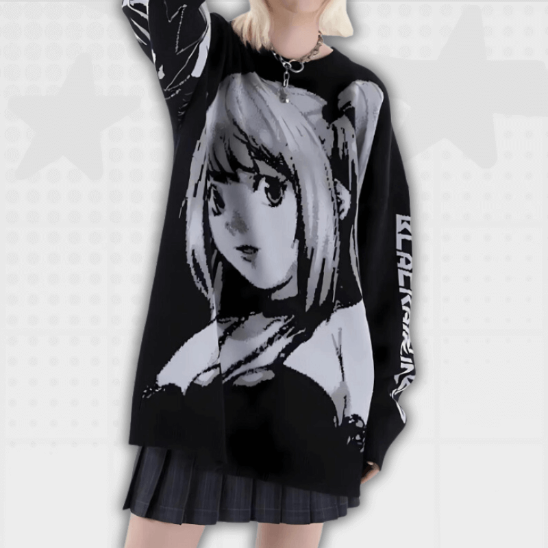 Anime Y2K Oversized Sweater