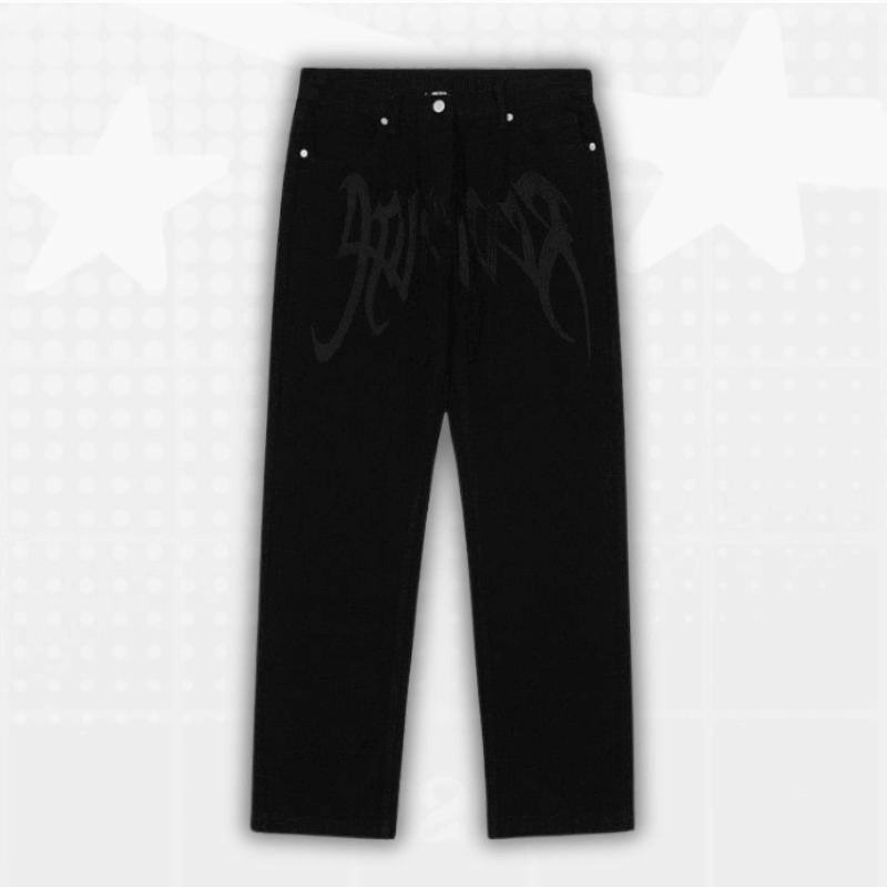 Black Y2K Low Rise Jeans