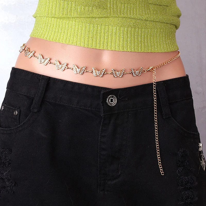 Butterfly Waist Chain Y2K