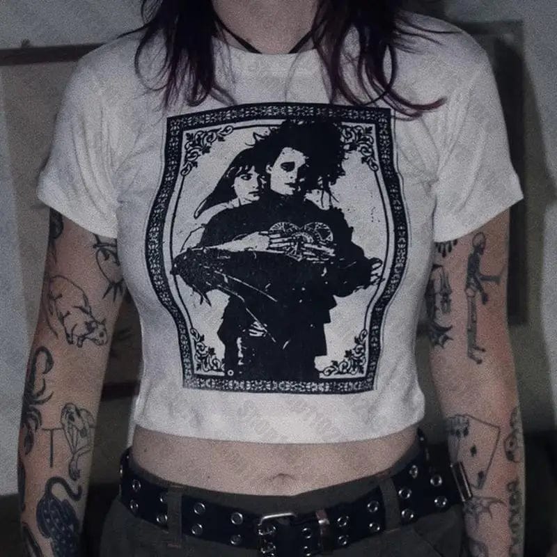 Gothic Y2K Crop Top