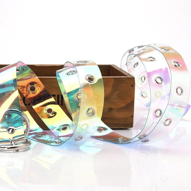 Heart Buckle Y2K Transparent Belt