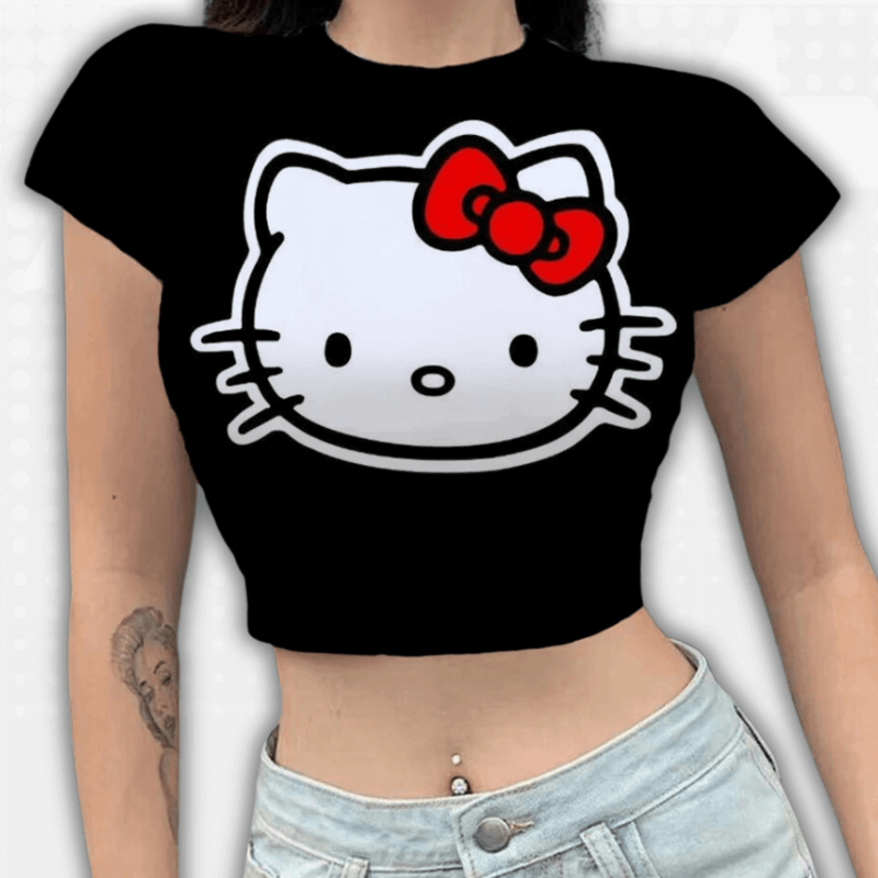 Hello Kitty Crop Top Y2K