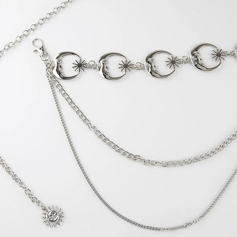 Moon & Star Y2K Waist Chain