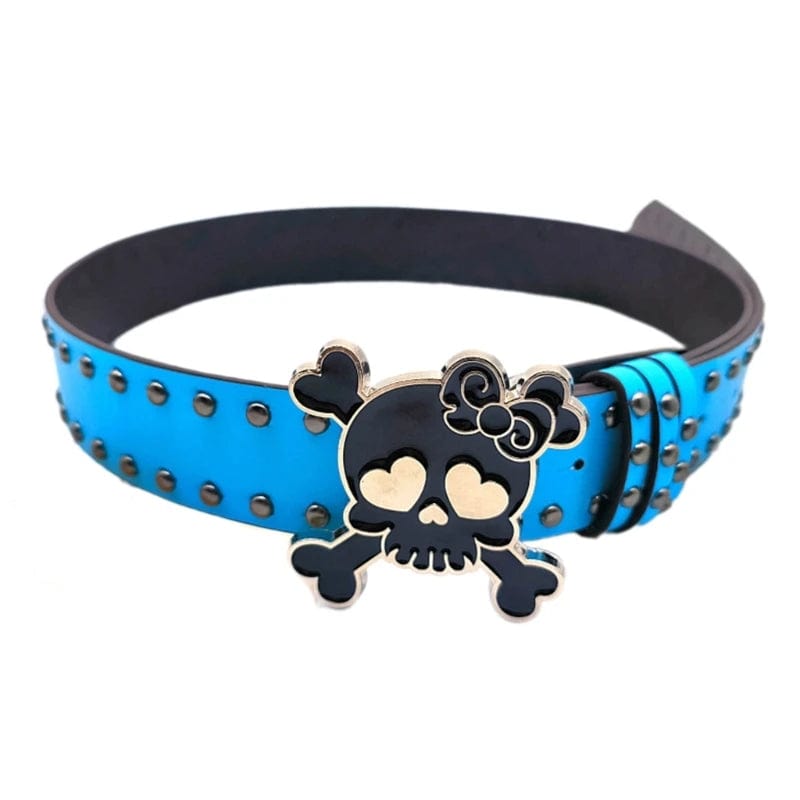 Skull Buckle Y2K Belt