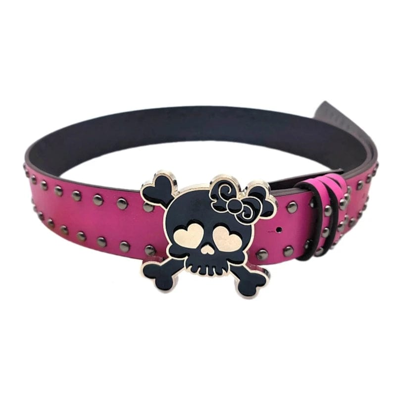 Skull Buckle Y2K Belt