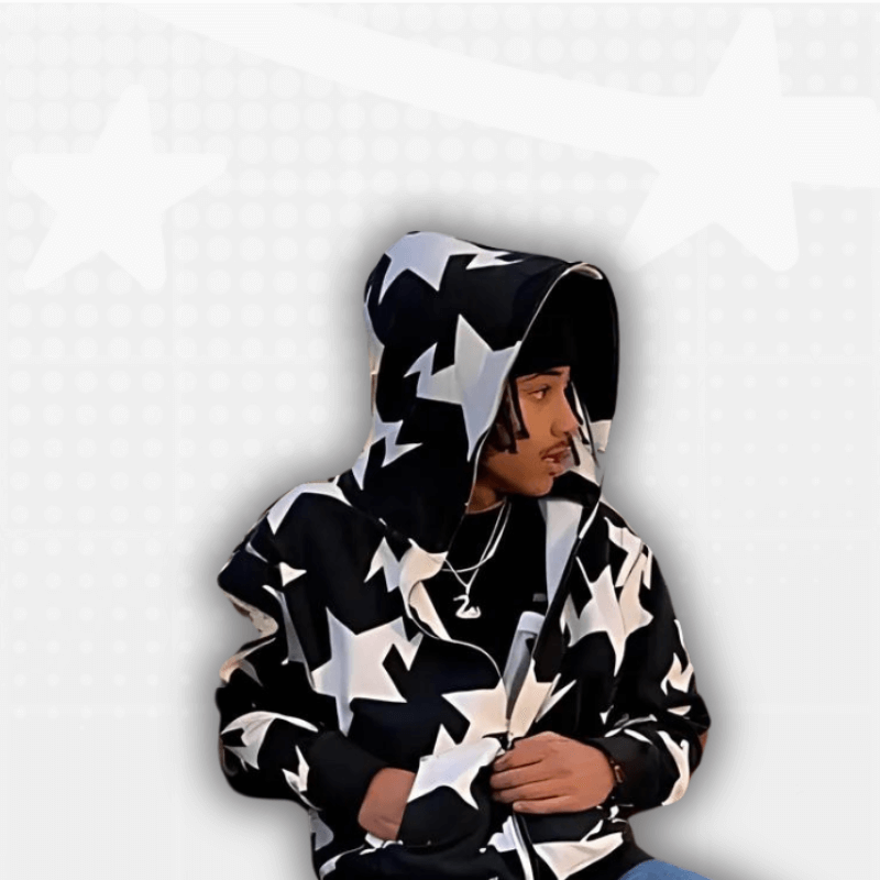 Star Y2K Full Zip Hoodie