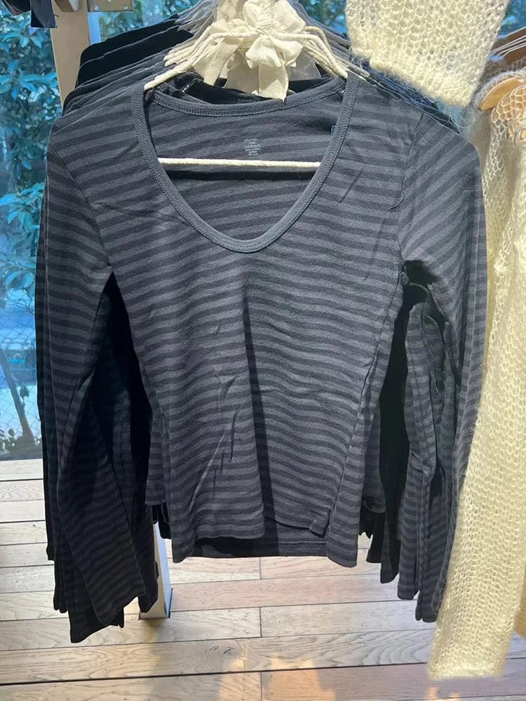 Striped Long Sleeve Top