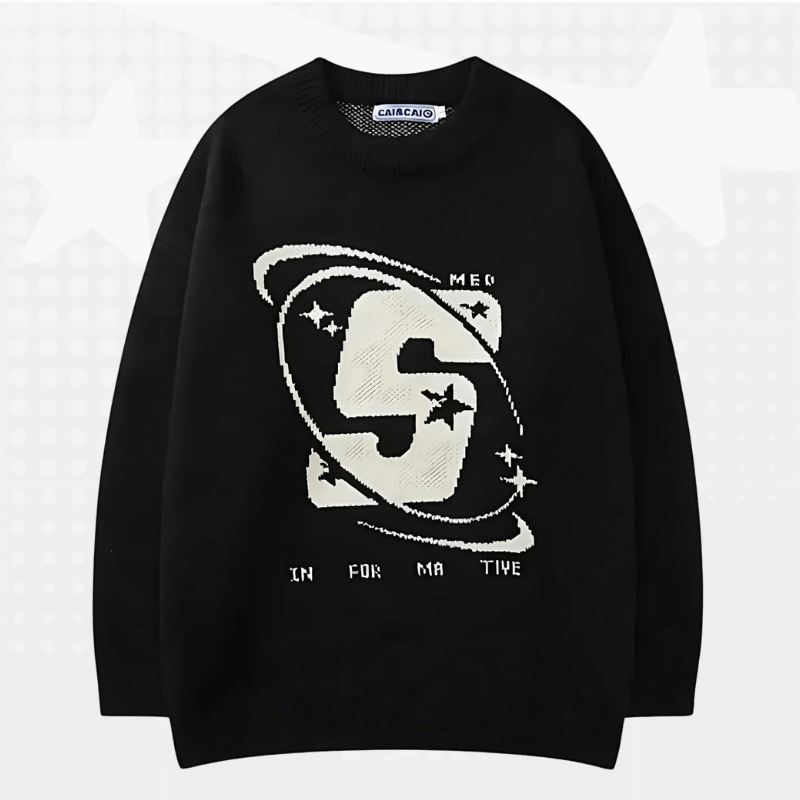 Universe Graphic Y2K Sweatshirt