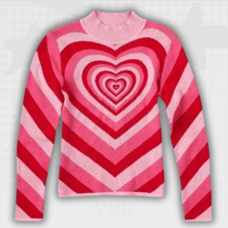 Y2K Heart Sweater