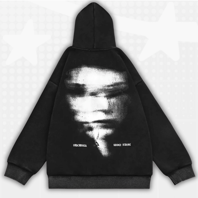 Y2K Hoodie Zip Up