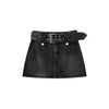 Belted Y2K Denim Skirt