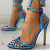 Blue Y2K High Heels