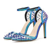 Blue Y2K High Heels