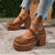 Brown Chunky Y2K Heels