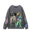 Cartoon Print Y2K Sweatshirt