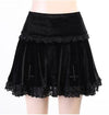 Cross Black Mini Skirt Y2K