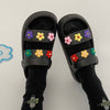Flowered Y2K Platform Sandals