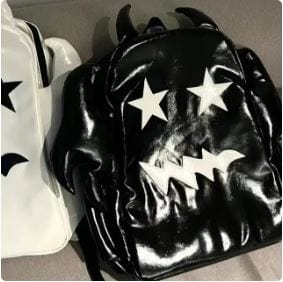 Leather Gothic Y2K Backpack