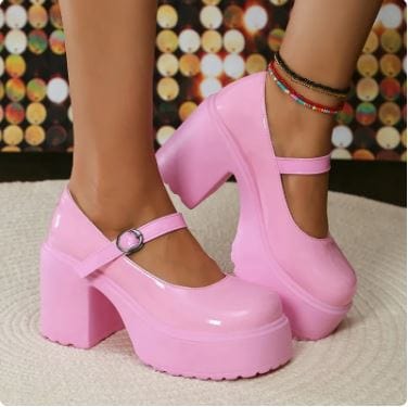 Pink Mary Jane Y2K Heels