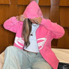 Pink Y2K Full Zip Hoodie
