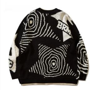 Retro Graffiti Y2K Sweater