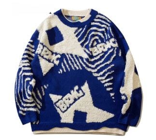 Retro Graffiti Y2K Sweater