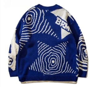 Retro Graffiti Y2K Sweater