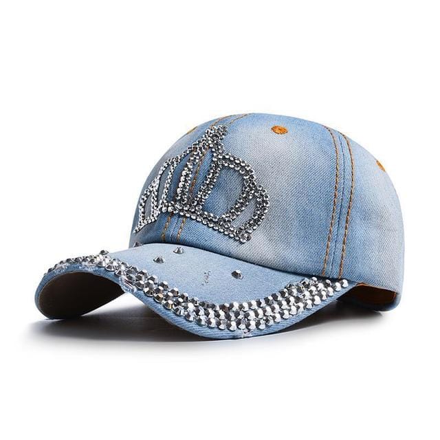 Rhinestone Crown Y2K Cap