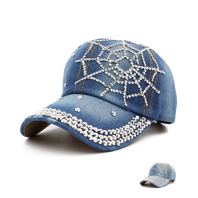 Rhinestone Spider Y2K Hat