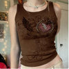 Rhinestone Tank Top Y2K