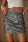 Sequin Y2K Mini Skirt