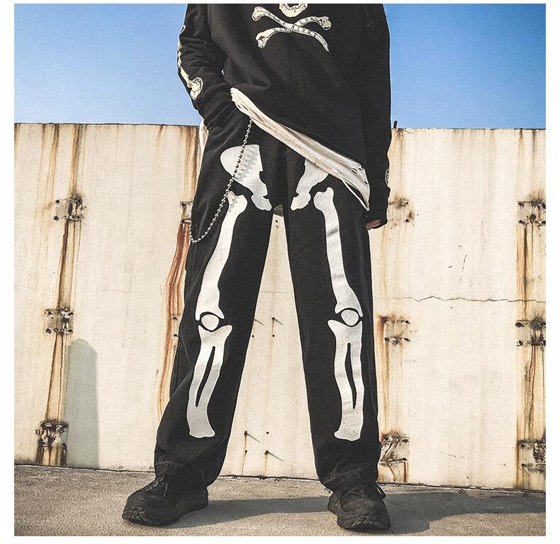 Skeleton Pants Y2K