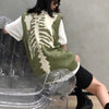 Skeleton Sweater Y2K