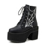 Spider Y2K Platform Boots