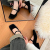 Marie Jane Velvet Y2K Sandals