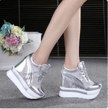 Wedge-heeled Y2K Sneakers