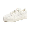 White Y2K Cross Sneakers