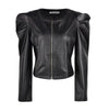 Black Y2K Leather Jacket