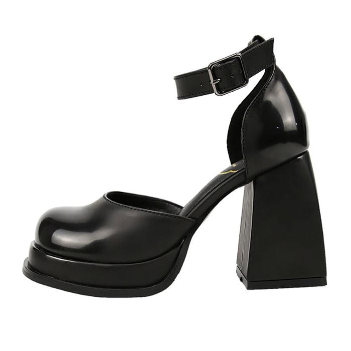 Y2K Black Platform Sandals