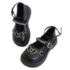 Y2K Black Sandals