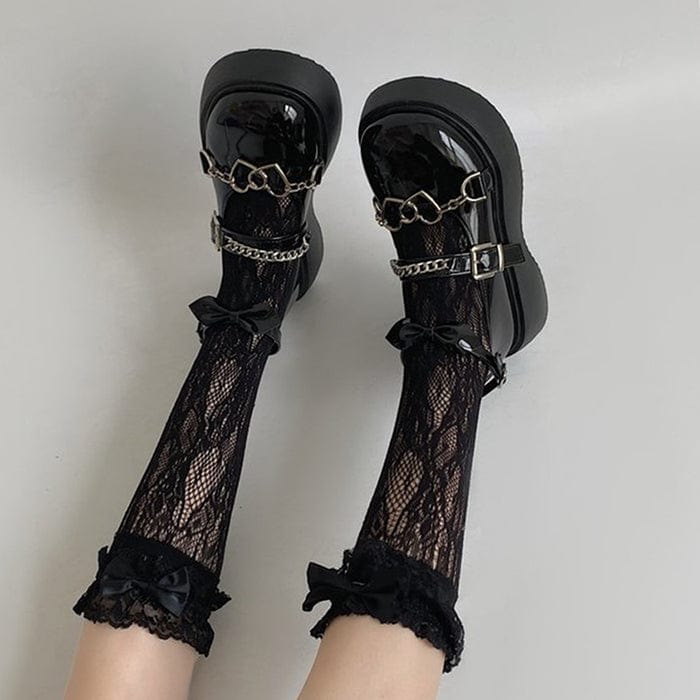 Y2K Black Sandals