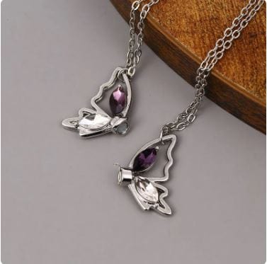 Y2K Butterfly Necklace Set