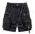 Black Y2K Cargo Shorts