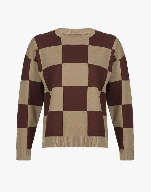 Checkerboard Y2K Sweatshirt