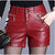 Leather Y2K Women Shorts
