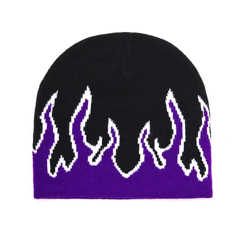 Y2K Flame Beanie