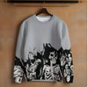 Gothic Print Y2K Sweater